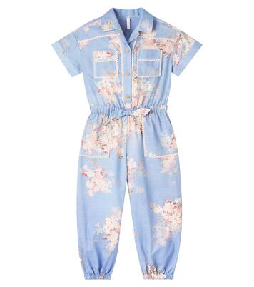 Cascadian floral cotton jumpsuit | Zimmermann Kids