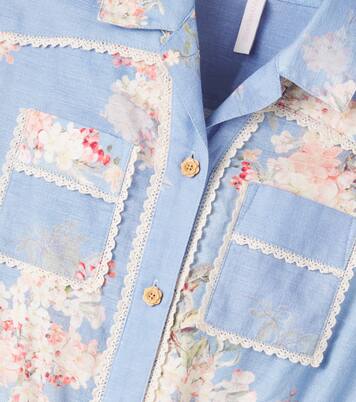 Cascadian floral cotton jumpsuit | Zimmermann Kids