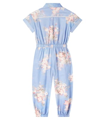 Cascadian floral cotton jumpsuit | Zimmermann Kids