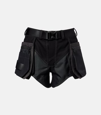 Short cargo à taille basse en coton | Mugler