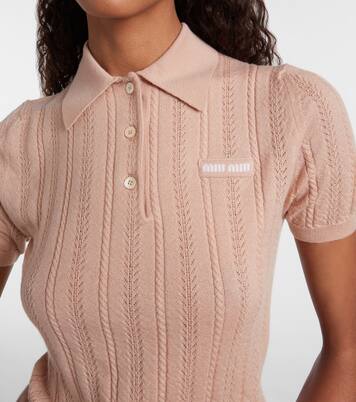 Polopullover aus Kaschmir | Miu Miu