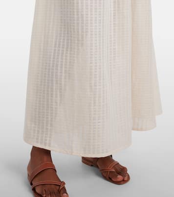 Maxirock Rafaela aus Baumwolle und Leinen | Asceno