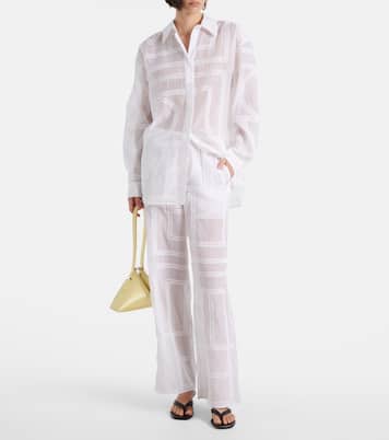 Besticktes Hemd aus Voile | Toteme