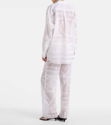 Besticktes Hemd aus Voile | Toteme
