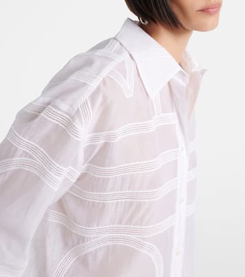 Besticktes Hemd aus Voile | Toteme