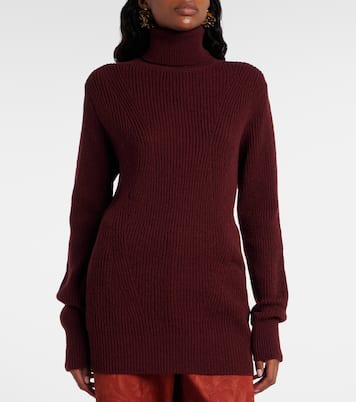 Rollkragenpullover aus Rippstrick | Dries Van Noten