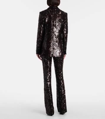 Sequined double-breasted blazer | Veronica Beard