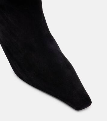 Jamie 25 suede ankle boots | Amina Muaddi