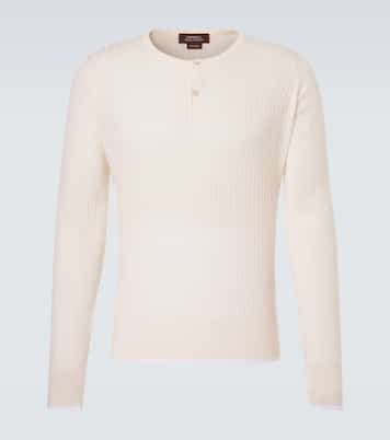 Top Henley Nile en laine et coton mélangés | Wales Bonner