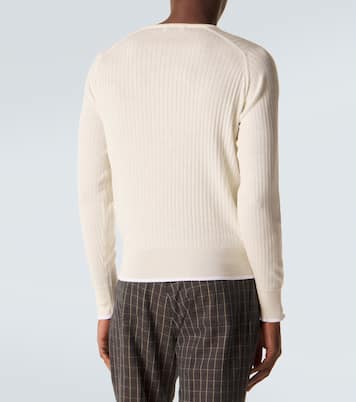 Top Henley Nile en laine et coton mélangés | Wales Bonner