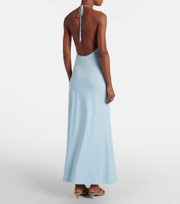 Embellished halterneck maxi dress | Christopher Esber