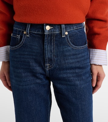 Tess high-rise straight jeans | 7 For All Mankind