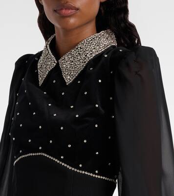 Crystal-embellished minidress | Rebecca Vallance