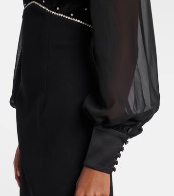 Crystal-embellished minidress | Rebecca Vallance