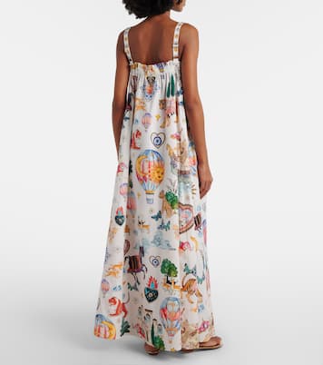 Embellished printed cotton maxi dress | Camilla