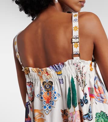 Embellished printed cotton maxi dress | Camilla