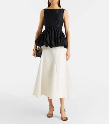 Elsy 70 calf hair-trimmed leather sandals | Jimmy Choo