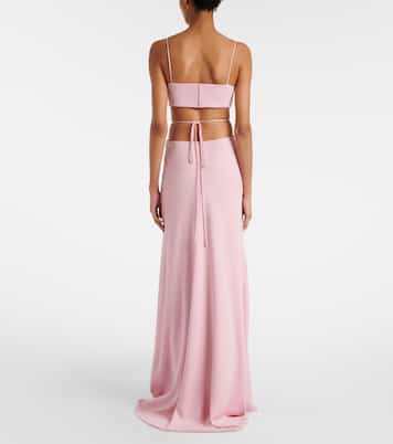 Robe longue Velise à cristaux | Costarellos