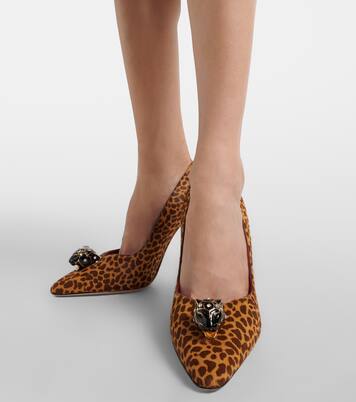 Bedruckte Pumps Pas De Chat aus Kalbshaar | Valentino Garavani