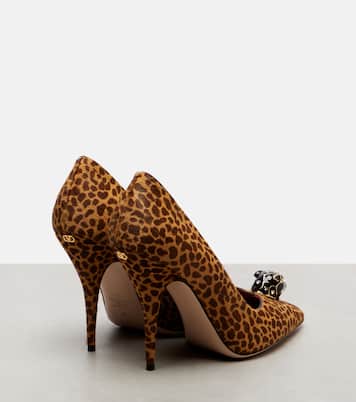 Bedruckte Pumps Pas De Chat aus Kalbshaar | Valentino Garavani