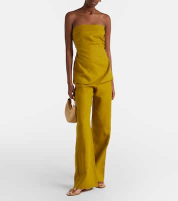 Caen strapless linen top | Faithfull