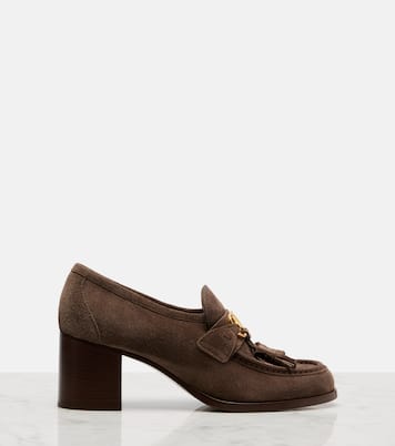 VLogo 60 suede loafer pumps | Valentino Garavani