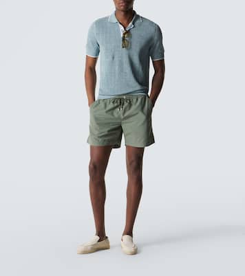 Dodo linen and cotton polo shirt | Fedeli