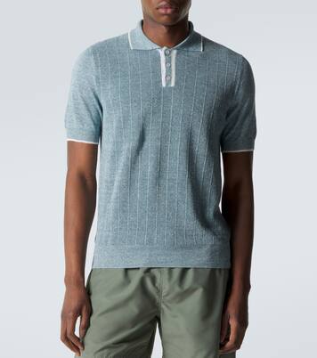 Dodo linen and cotton polo shirt | Fedeli