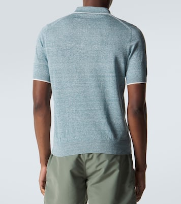 Dodo linen and cotton polo shirt | Fedeli