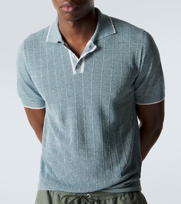 Dodo linen and cotton polo shirt | Fedeli
