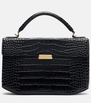 Box Small croc-effect leather top-handle bag | Toteme