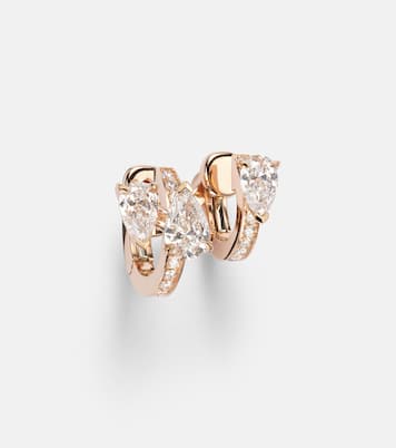 Serti Sur Vide 18kt rose gold single ear cuff with diamonds | Repossi