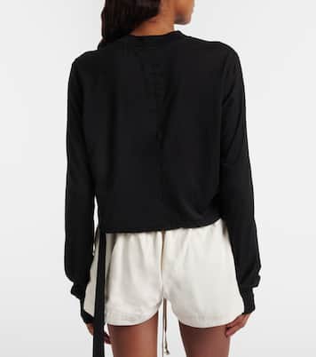 Belted cotton jersey T-shirt | Rick Owens