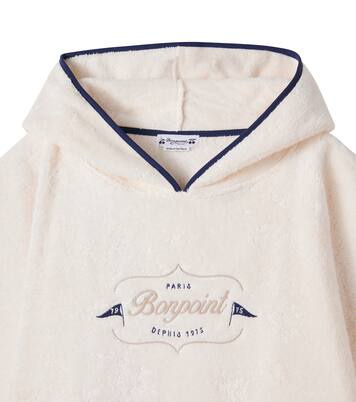 Ewen cotton fleece poncho | Bonpoint