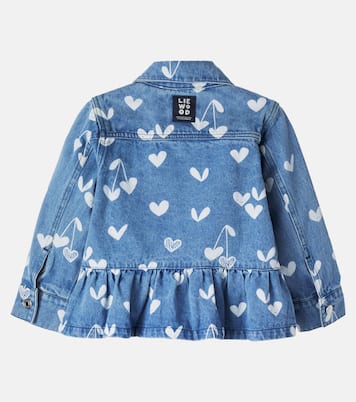 Kenza printed ruffled denim jacket | Liewood