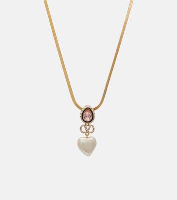 VLogo embellished necklace | Valentino
