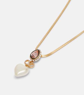 VLogo embellished necklace | Valentino