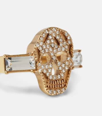 Crystal-embellished ring | McQueen