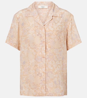 Floral silk bowling shirt | Chloé