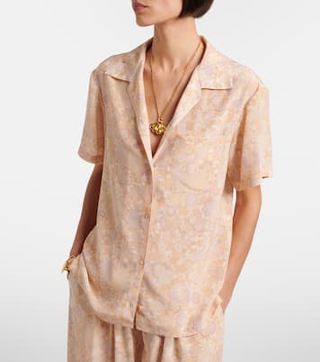Floral silk bowling shirt | Chloé