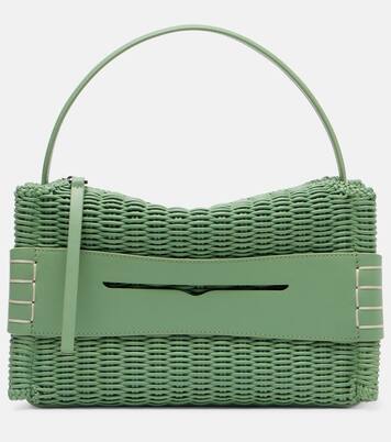 Loafer woven leather top-handle bag | JW Anderson