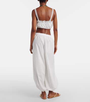 Pantalones balloon Maratea de algodón con encaje | Faithfull