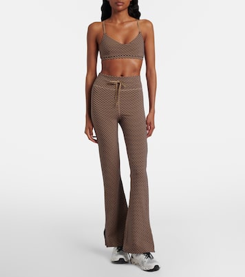 Houndstooth Florence flared pants | The Upside
