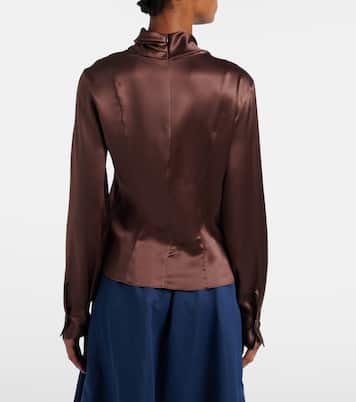 Blusa in raso di misto seta | Brunello Cucinelli