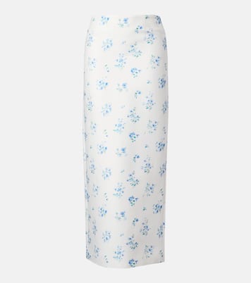 Floral cotton and silk slip skirt | Shushu/Tong