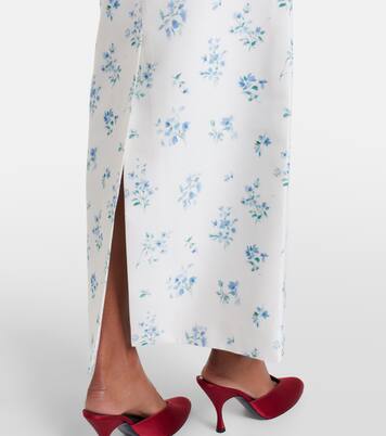 Floral cotton and silk slip skirt | Shushu/Tong