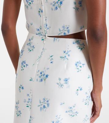 Floral cotton and silk slip skirt | Shushu/Tong