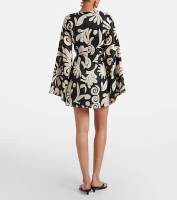 Robe Vera en lin imprimé | Cala de la Cruz