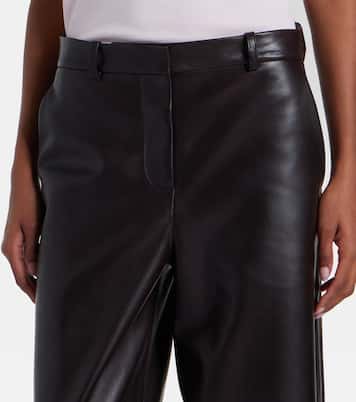 Pantalones anchos Coda de piel | Nour Hammour