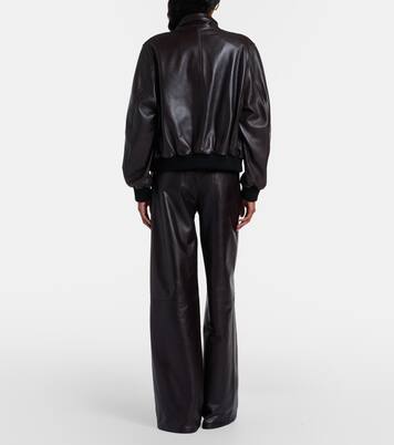 Pantalones anchos Coda de piel | Nour Hammour